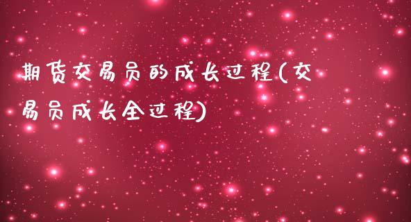 期货交易员的成长过程(交易员成长全过程)_https://www.yunyouns.com_恒生指数_第1张