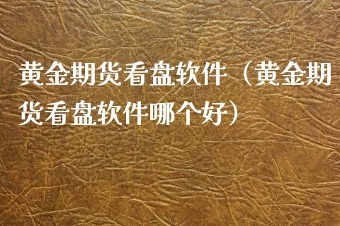 黄金期货看盘软件（黄金期货看盘软件哪个好）_https://www.yunyouns.com_期货行情_第1张