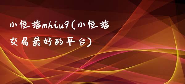 小恒指mhiu9(小恒指交易最好的平台)_https://www.yunyouns.com_期货直播_第1张