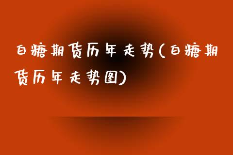 白糖期货历年走势(白糖期货历年走势图)_https://www.yunyouns.com_股指期货_第1张