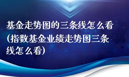 基金走势图的三条线怎么看(指数基金业绩走势图三条线怎么看)_https://www.yunyouns.com_期货直播_第1张