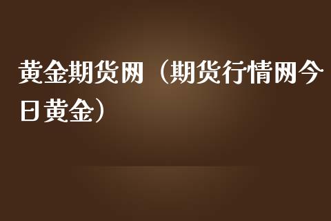 黄金期货网（期货行情网今日黄金）_https://www.yunyouns.com_恒生指数_第1张