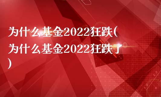 为什么基金2022狂跌(为什么基金2022狂跌了)_https://www.yunyouns.com_恒生指数_第1张