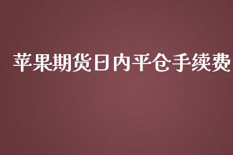 苹果期货日内平仓手续费_https://www.yunyouns.com_股指期货_第1张