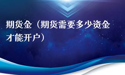 期货金（期货需要多少资金才能开户）_https://www.yunyouns.com_恒生指数_第1张