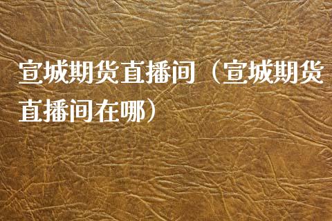 宣城期货直播间（宣城期货直播间在哪）_https://www.yunyouns.com_期货行情_第1张