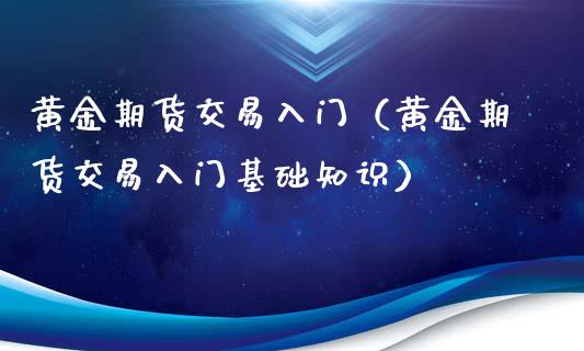 黄金期货交易入门（黄金期货交易入门基础知识）_https://www.yunyouns.com_恒生指数_第1张