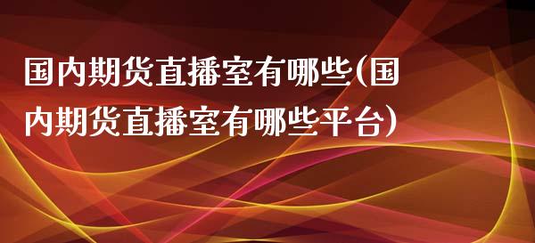 国内期货直播室有哪些(国内期货直播室有哪些平台)_https://www.yunyouns.com_期货行情_第1张