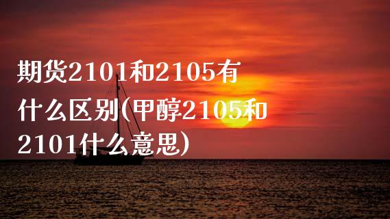 期货2101和2105有什么区别(甲醇2105和2101什么意思)_https://www.yunyouns.com_期货行情_第1张