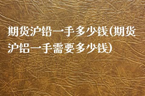 期货沪铅一手多少钱(期货沪铝一手需要多少钱)_https://www.yunyouns.com_恒生指数_第1张