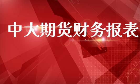 中大期货财务报表_https://www.yunyouns.com_期货行情_第1张