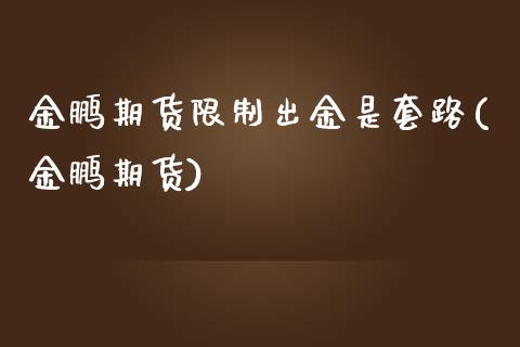 金鹏期货限制出金是套路(金鹏期货)_https://www.yunyouns.com_期货直播_第1张