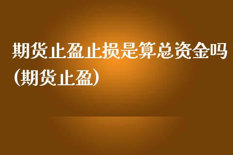 期货止盈止损是算总资金吗(期货止盈)_https://www.yunyouns.com_期货行情_第1张