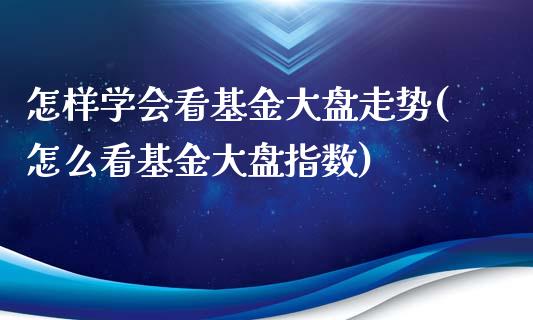 怎样学会看基金大盘走势(怎么看基金大盘指数)_https://www.yunyouns.com_股指期货_第1张