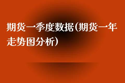 期货一季度数据(期货一年走势图分析)_https://www.yunyouns.com_股指期货_第1张