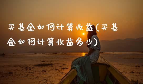 买基金如何计算收益(买基金如何计算收益多少)_https://www.yunyouns.com_期货行情_第1张