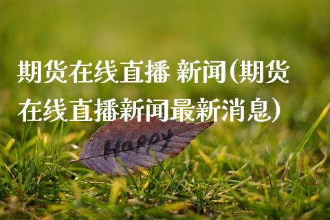 期货在线直播 新闻(期货在线直播新闻最新消息)_https://www.yunyouns.com_恒生指数_第1张