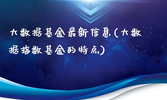 大数据基金最新信息(大数据指数基金的特点)_https://www.yunyouns.com_恒生指数_第1张