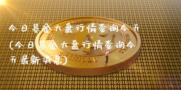 今日基金大盘行情查询今天(今日基金大盘行情查询今天最新消息)_https://www.yunyouns.com_股指期货_第1张