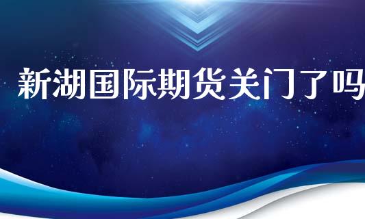 新湖国际期货关门了吗_https://www.yunyouns.com_期货直播_第1张