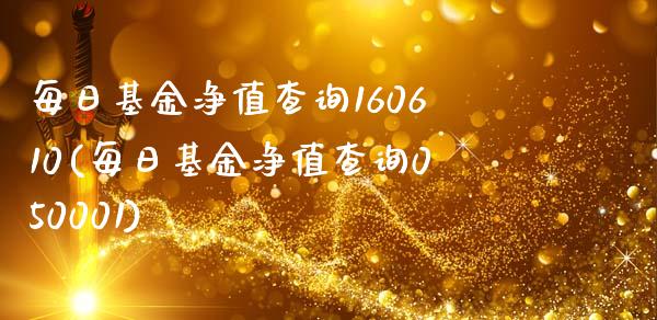 每日基金净值查询160610(每日基金净值查询050001)_https://www.yunyouns.com_股指期货_第1张