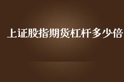 上证股指期货杠杆多少倍_https://www.yunyouns.com_股指期货_第1张